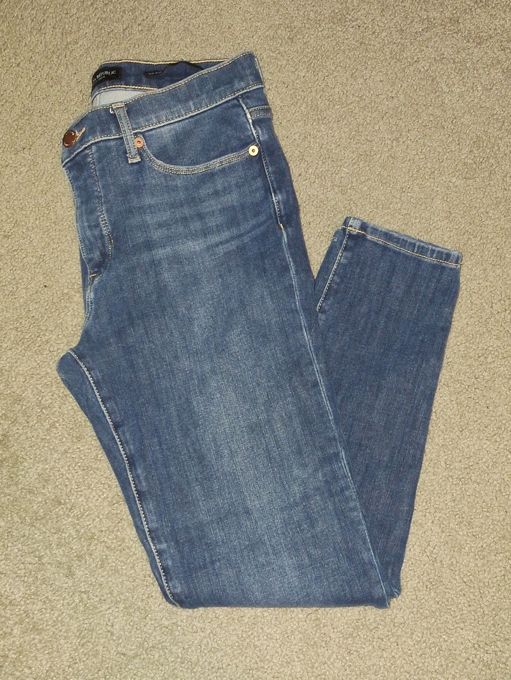 Banana Republic Dark Blue Skinny Jeans - Picture 3 of 9